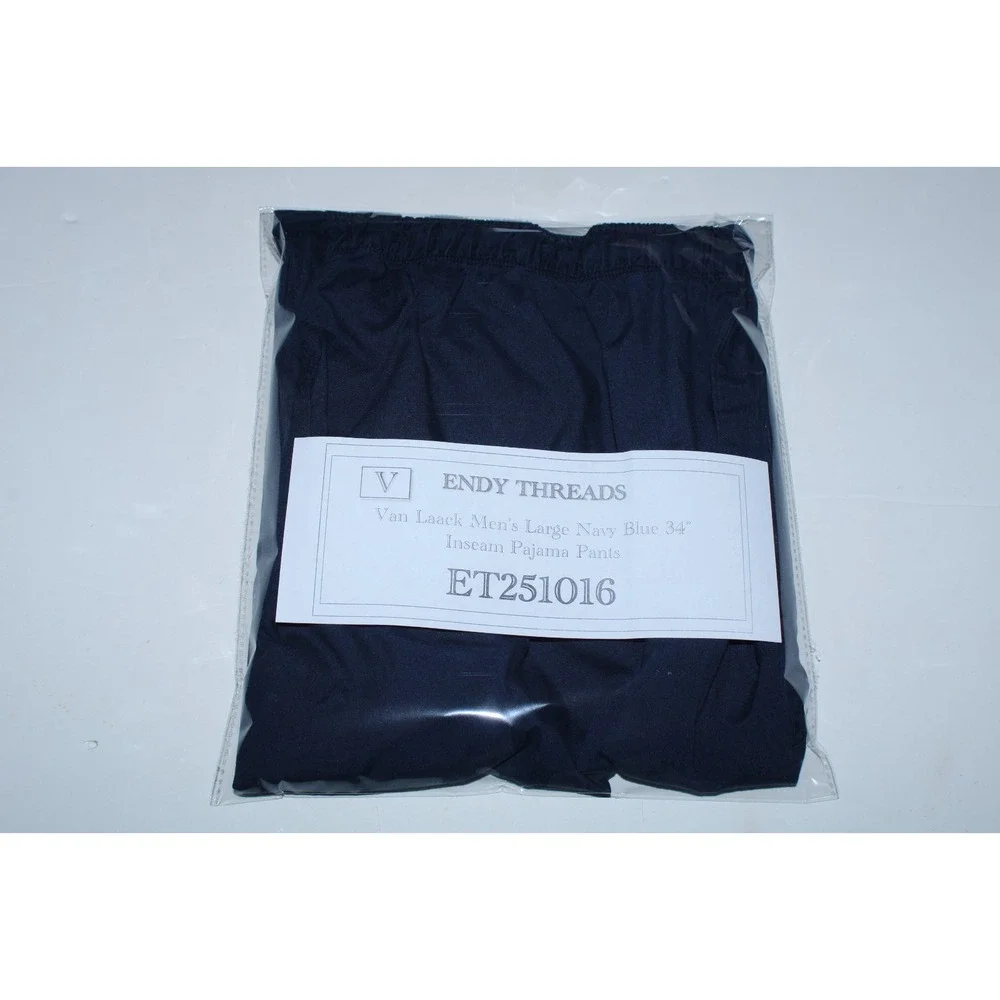 Van Laack Men's Large Navy Blue 34